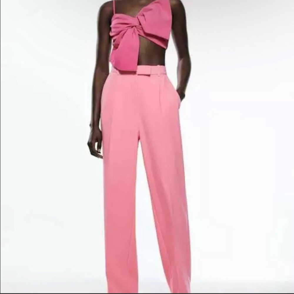 Zara Wide Leg Menswear Pants